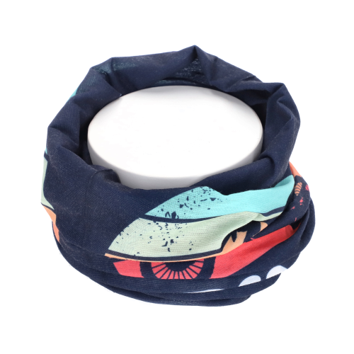 NECKWARMER REG BLU/BIANCO