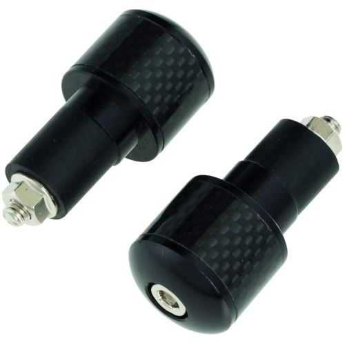 Terminali manubrio carbon/nero mm.17
