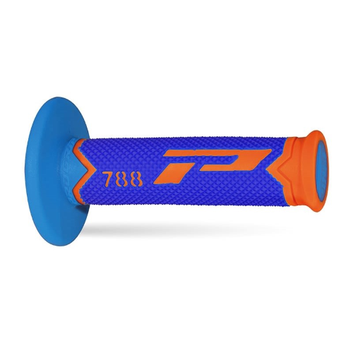 Coppia manopole Pro Grip 788 - arancione fluo blu azzurro