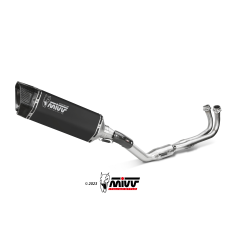 MIVV SPORT FULL SISTEM 2X1 - SR1 - BLACK TITANIUM - YAMAHA T-MAX 560 2022 -->