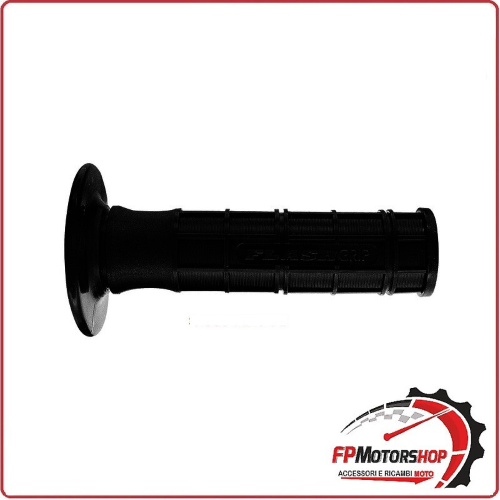COPPIA MANOPOLE MANUBRIO FLASH GRIP PER MOTO CROSS ARIETE 01671 120mm NERO