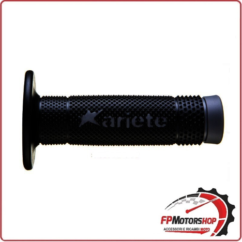 COPPIA MANOPOLE MANUBRIO PER MOTO CROSS VULCAN GRIGIO- NERO ARIETE 02643-GRN