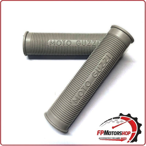 COPPIA MANOPOLE MANUBRIO PER MOTO GUZZI 21MM FORO CIECO ARIETE 00602 GRIGIO