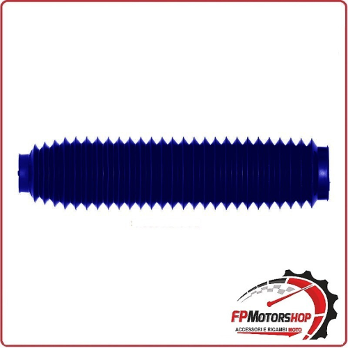 COPPIA SOFFIETTI FORCELLA MOTO 40/57 MM LUNGHEZZA 355mm BLU ARIETE 09932-A