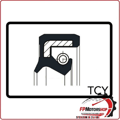 ANELLO DI TENUTA PARAOLIO GUARNIZIONE MOTORE TCY 30X17X6/6,5 ARIETE P/070