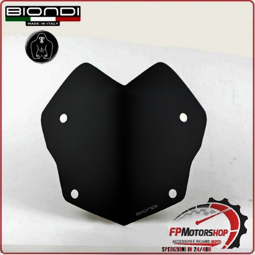 CUPOLINO PARABREZZA MOTO PER BMW R1250GS 2019> BASSO NERO SATINATO BIONDI