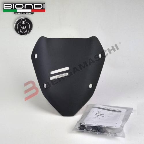 CUPOLINO PARABREZZA PER MOTO BENELLI TRK 702 23 SPORT NERO SATINATO BIONDI