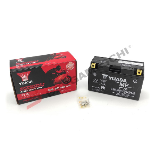 BATTERIA AGM GEL PER MOTO 12V 6,5 Ah YUASA YT7B MBK SKYLINER 250 00-03 SUZUKI DR