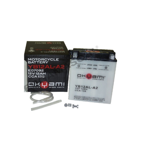 BATTERIA AVVIAMENTO OKYAMI OB12AL-A2 YB12AL-A2 12 V 12 Ah PER APRILIA YAMAHA