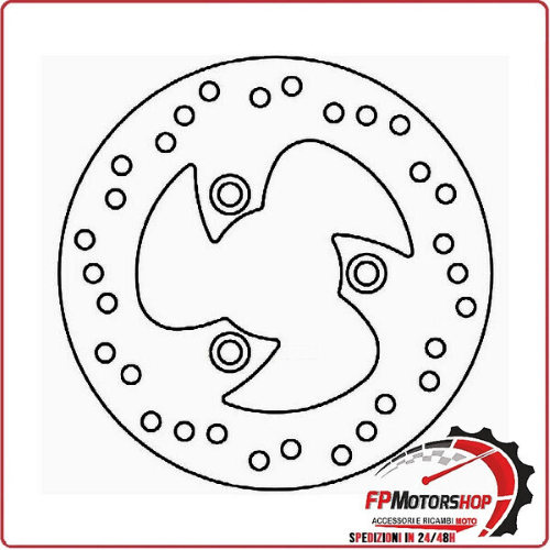 DISCO FRENO PER SCOOTER APRILIA SCARABEO LEONARDO FERODO FMD0002R FISSO 190MM