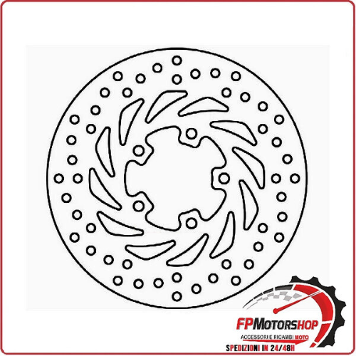 DISCO FRENO PER SCOOTER APRILIA SCARABEO 98>03 FERODO FMD0003R FISSO 220MM