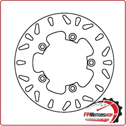 DISCO FRENO PER SCOOTER MALAGUTI MADISON POSTERIORE FERODO FMD0005R