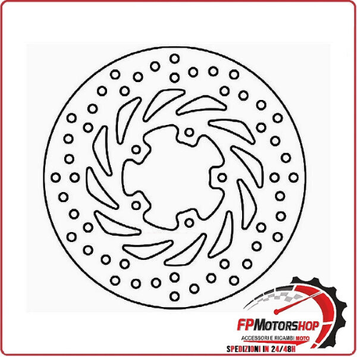 DISCO FRENO PER SCOOTER GILERA RUNNER 50 ANTERIORE FERODO FMD0007R FISSO 220MM