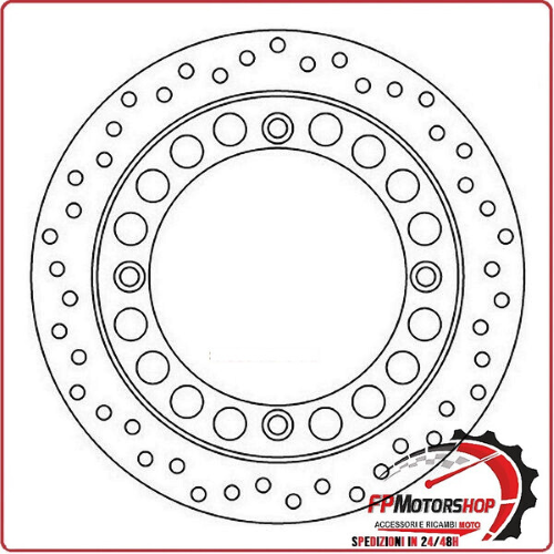 DISCO FRENO MOTO PER HONDA AFRICA TWIN 90>03 ANTERIORE FERODO FMD0033R 750 XRV