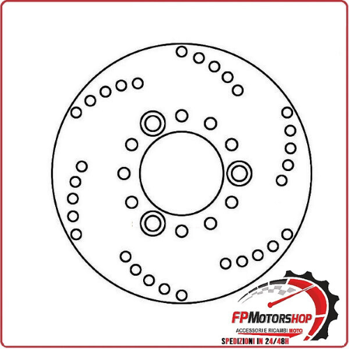 DISCO FRENO PER SCOOTER KYMCO AGILITY 125 05-08 FERODO FMD0034R FISSO 180MM