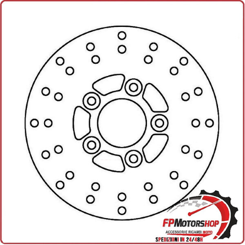 DISCO FRENO PER SCOOTER MALAGUTI F10 50 92-98 FERODO FMD0042R FISSO 155MM