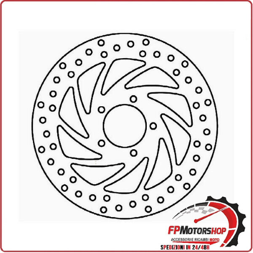 DISCO FRENO PER SCOOTER APRILIA SCARABEO 150/200/250 FERODO FMD0050R FISSO 260MM