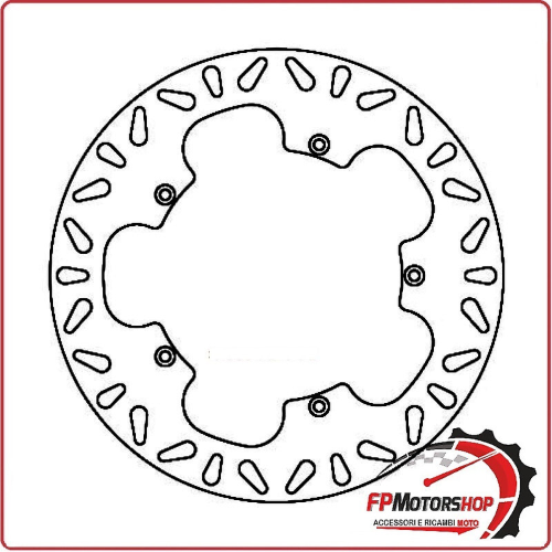 DISCO FRENO PER SCOOTER APRILIA RS 50 TUONO 03-04 FERODO FMD0051R