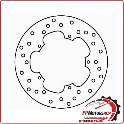 DISCO FRENO PER SCOOTER PIAGGIO BEVERLY 400/500 FERODO FMD0054R FISSO 240MM