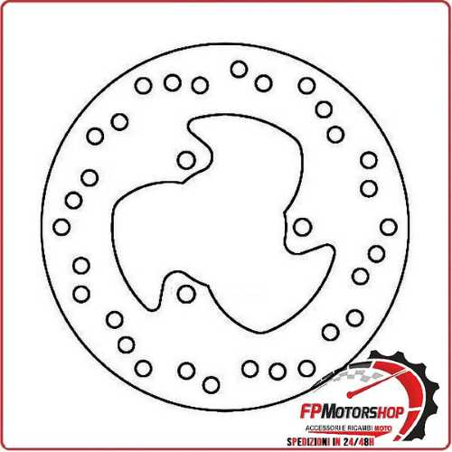 DISCO FRENO PER SCOOTER MBK SKYLINER FMD0156R FERODO FISSO 190MM DIAM.INT. 62MM