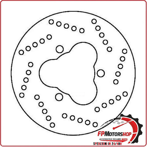 DISCO FRENO PER SCOOTER DERBI SENDA 50 99- FERODO FMD0172R FISSO 180MM