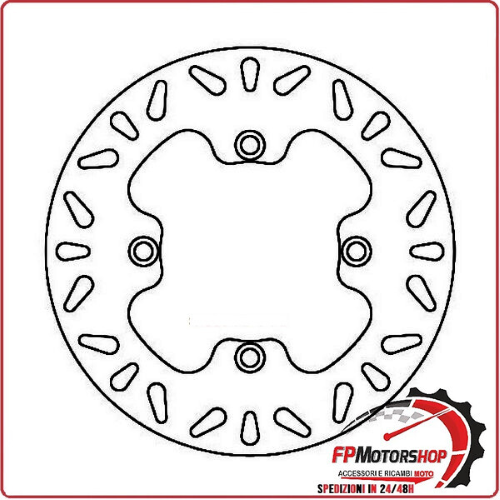 DISCO FRENO PER SCOOTER HONDA SILVER WING/ SW-T POSTERIORE FERODO FMD0203R 240MM