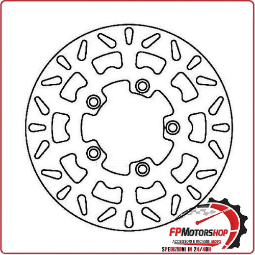 DISCO FRENO PER SCOOTER KYMCO AGILITY 125 08-12 FERODO FMD0323R FISSO 260MM