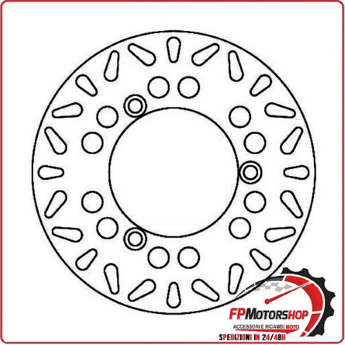 DISCO FRENO PER SCOOTER SUZUKI BURGMAN 125/150 02-06 FERODO FMD0324R FISSO 220MM