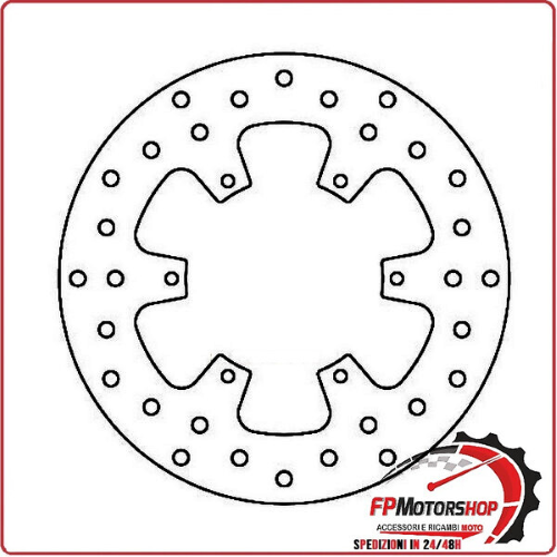 DISCO FRENO PER SCOOTER PIAGGIO MP3 250/ 300/400 FERODO FMD0398R FISSO 240MM