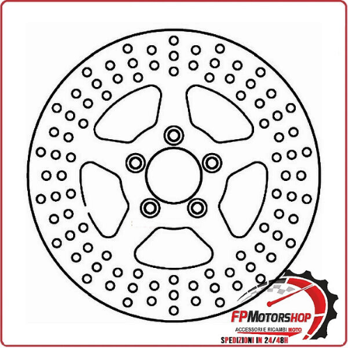 DISCO FRENO MOTO PER FMD0433R FERODO HARLEY DAVIDSON FLHP 1690 ROAD KING POLICE