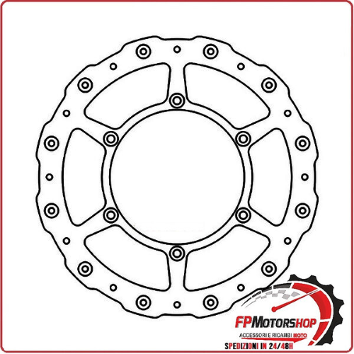 DISCO FRENO MOTO PER YAMAHA YZ 250F 450F WR 16> FERODO FMD0462MXR 125