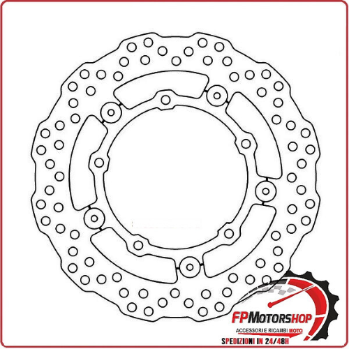 DISCO FRENO MOTO PER YAMAHA MT07 TRACER XSR700 14> ANTERIORE FERODO FMD0475RX