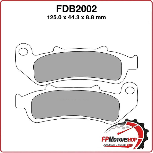 PASTIGLIE PASTICCHE FRENO FERODO PER MOTO FDB2002P HONDA CBR F 1000 93>99
