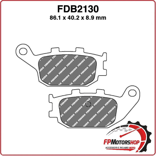 PASTIGLIE PASTICCHE FRENO FERODO MOTO FDB2130AG PER HONDA NSS JAZZ 250