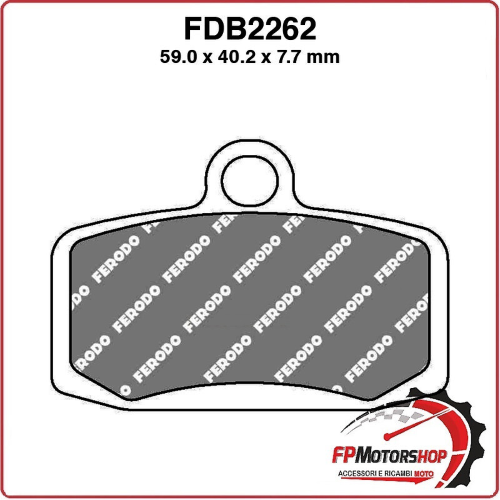 PASTIGLIE PASTICCHE FRENO PER MOTO FDB2262SG HUSQVARNA TC 85 14 KTM SX 12