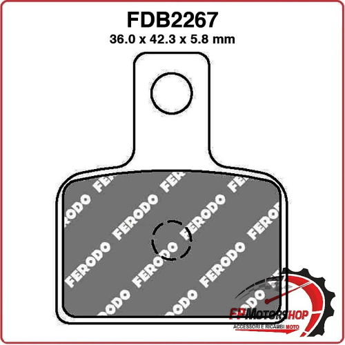 PASTIGLIE PASTICCHE FRENO PER MOTO FDB2267SG BETA EVO 4T 300 09>12 250