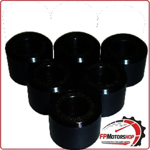 KIT 6 RULLI MASSETTE VARIATORE SCOOTER PER YAMAHA 15X12 5G 50 YN NEO'S 4 09>15