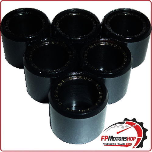 KIT 6 RULLI MASSETTE VARIATORE SCOOTER PER VESPA 150 LX TOURING 10>11 19X17 10G