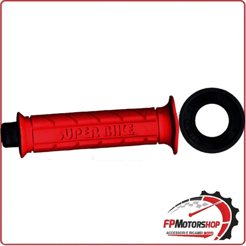 COPPIA MANOPOLE MANUBRIO PER MOTO GALINDO SUPERBIKE ROSSO EBC GX002