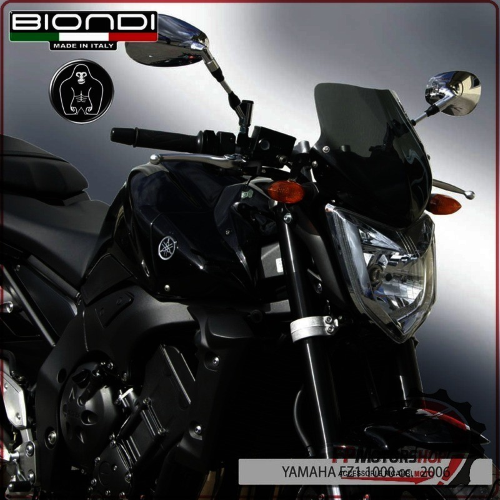 CUPOLINO PARABREZZA MOTO PER YAMAHA FZ1 1000 NERO FUME' BIONDI 8010236 2006-2015
