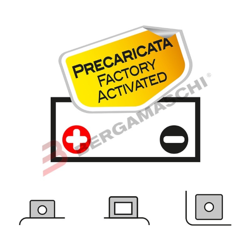 BATTERIA AGM GEL OKYAMI OTX12-BSR SIGILLATA YTX12 12V 10 Ah PER MOTO SCOOTER