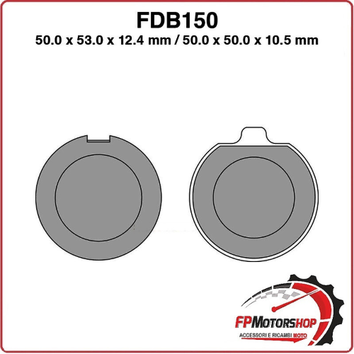 PASTIGLIE PASTICCHE FRENO FERODO MOTO FDB150P PER SUZUKI GS 400 750
