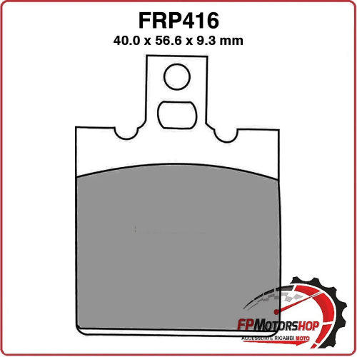 PASTIGLIE PASTICCHE FRENO FERODO MOTO FRP416P PER HM HONDA NSR 125 R CRM