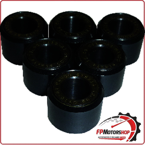 KIT 6 RULLI MASSETTE VARIATORE SCOOTER PER KYMCO DOWNTOWN 125 AGILITY 18X14 12G