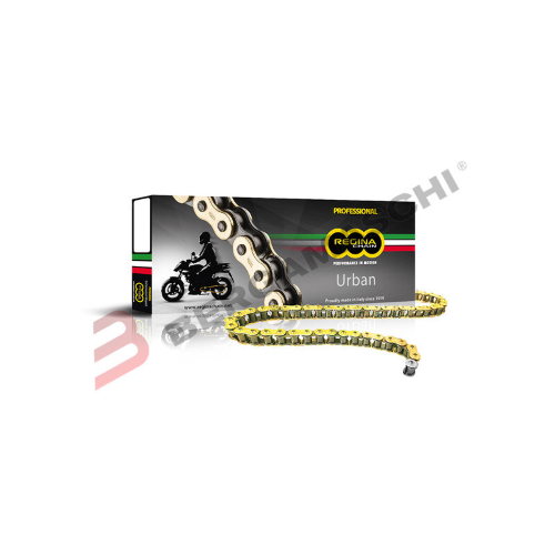 CATENA REGINA TRASMISSIONE PER MOTO 415 ORO 130 MAGLIE 90ORO/322 NON SIGILLATA
