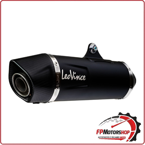 TERMINALE DI SCARICO MARMITTA SILENZIATORE NERO PER APRILIA SR 125/200 GT 22-