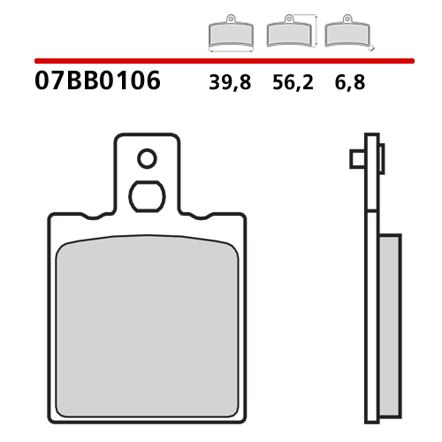 PASTIGLIE FRENO BREMBO per: aprilia, benelli, cagiva,gilera,italget,ktm,motoguzzi,mz,ossa,sachs,sanglas,simson,yamaha