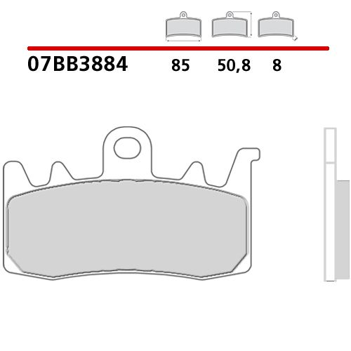 PASTIGLIE FRENO BREMBO ANTERIORI SINTERIZZATE GENUINE PINZE BREMBO (1 COPPIA PER DISCO)