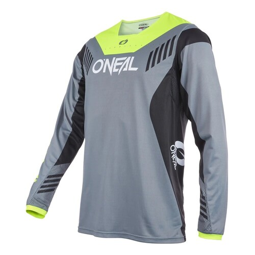 ELEMENT FR Maglia giovanile HYBRID grigio/giallo neon M