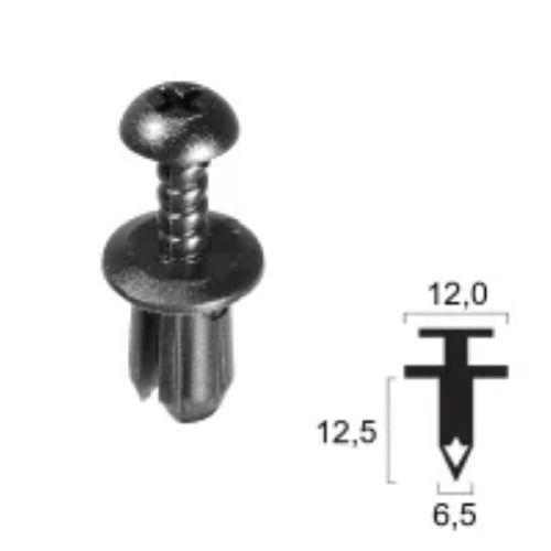 Rivetto in plastica BMW - Cover quadro strumenti